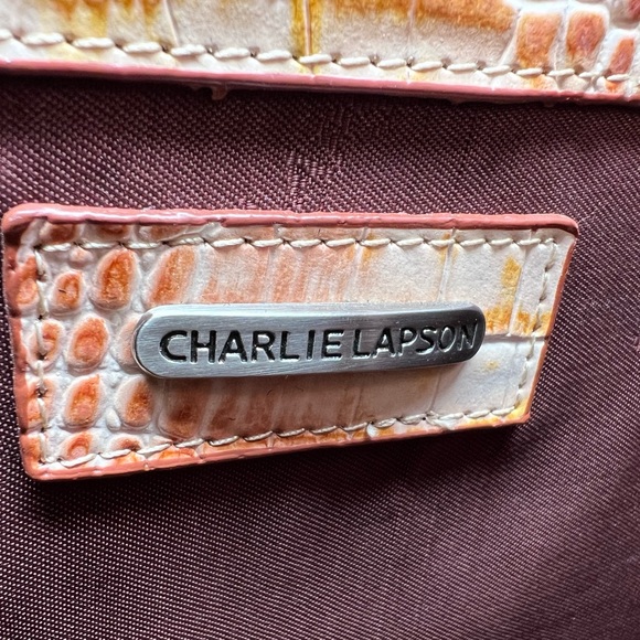 Charlie Lapson Handbag NWT Color RUST - Picture 7 of 8